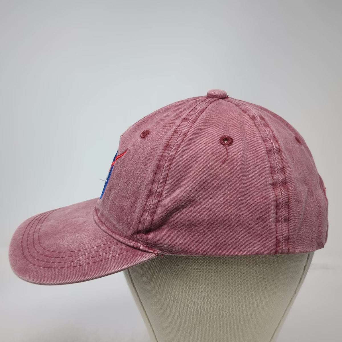 InAir NASA Logo Red Baseball Cap One Size Slideback Cotton Unstructured Hat