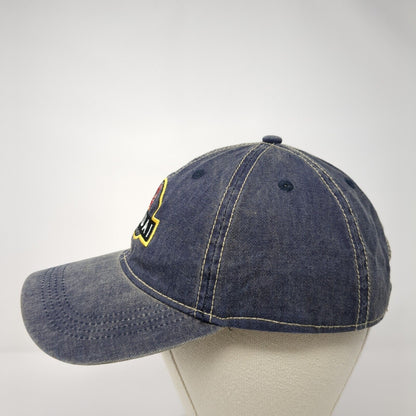 Kauai Strapback Hat Blue One Size Adjustable Embroidered Denim Headmost