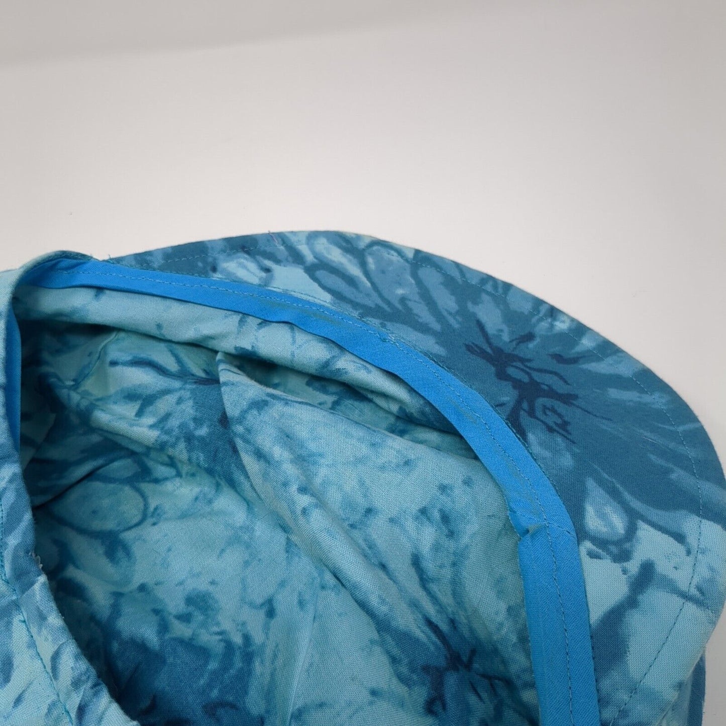 Custom Design By Lois Newsboy Cap Hat Blue One Size Tie Dye Blank