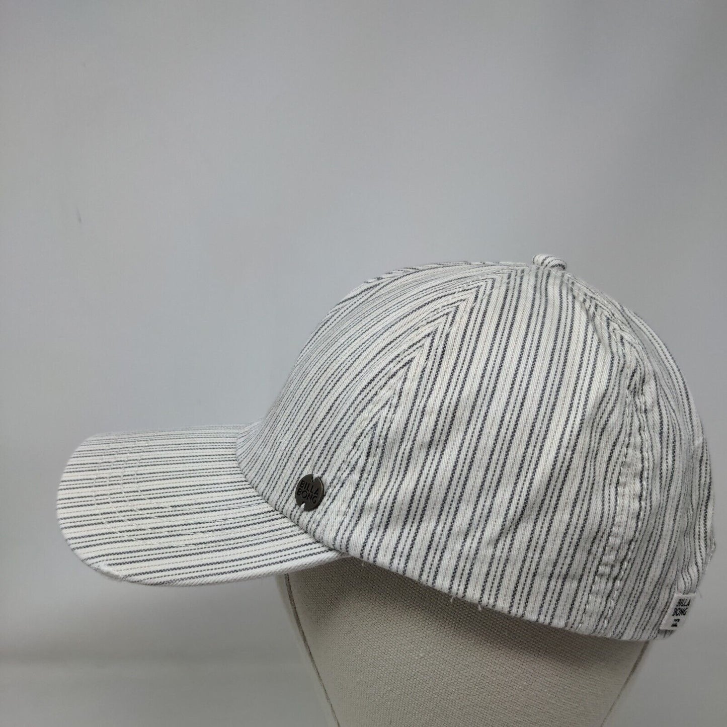 Billabong Slideback Hat Multicolor One Size Adjustable Pinstripe Blank Cotton
