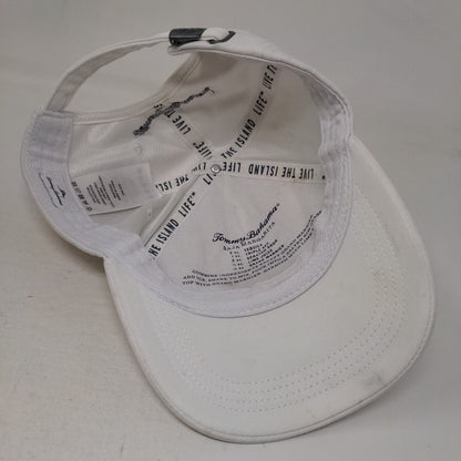 Patriotic Flower Slideback Hat White One Size Embroidered 6 Panel Tommy Bahama