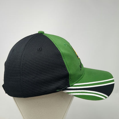 John Deere Baseball Cap Green One Size Mesh Back Contrast Piping Strapback Hat