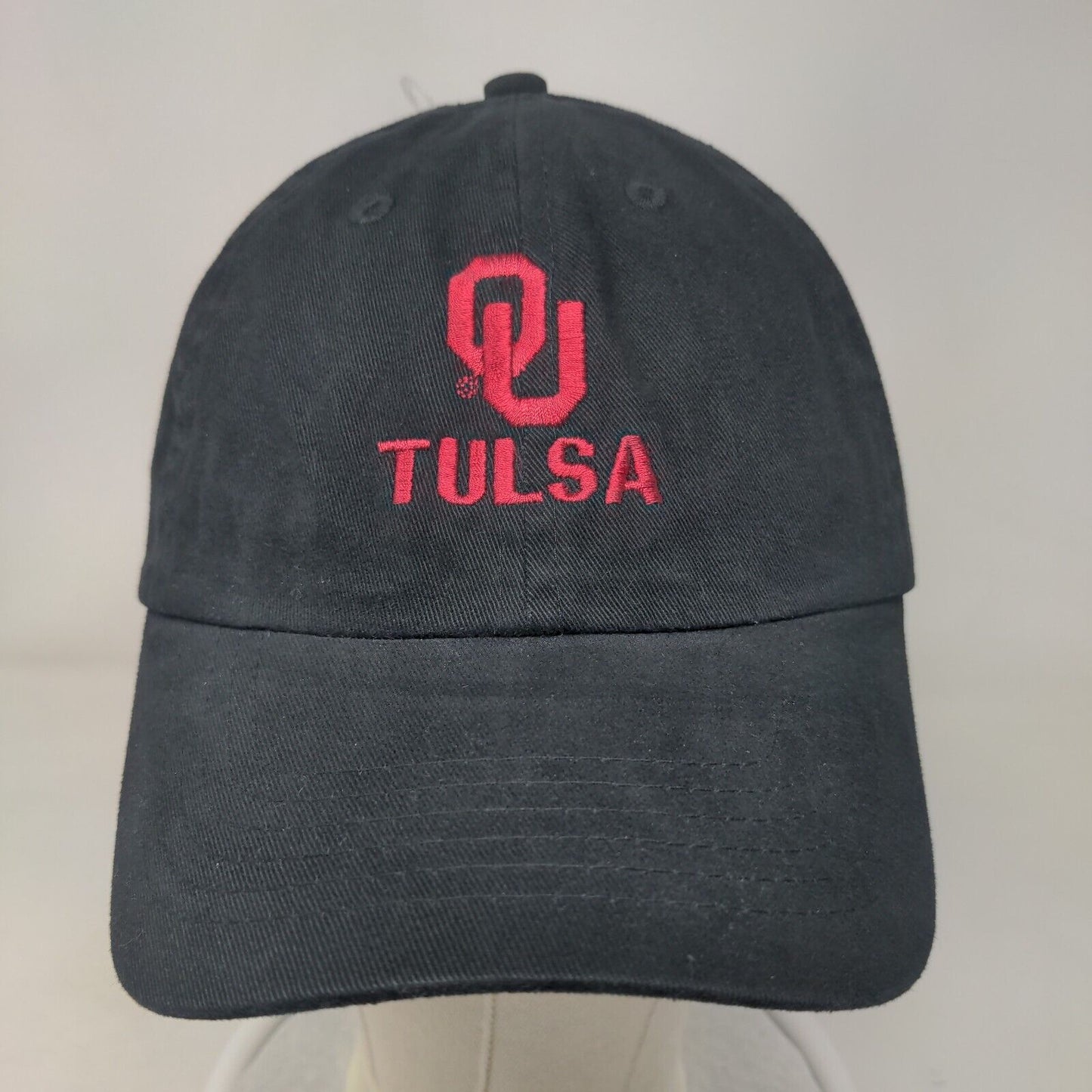 OU Tulsa Slideback Hat Black One Size Embroidered AMC Deluxe Headwear