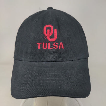 OU Tulsa Slideback Hat Black One Size Embroidered AMC Deluxe Headwear
