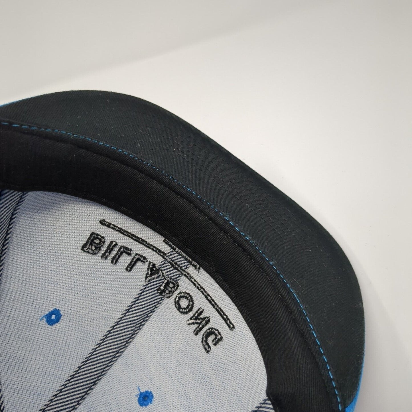 Billabong Snapback Hat Blue One Size Adjustable Embroidered Vented Holes 6 Panel