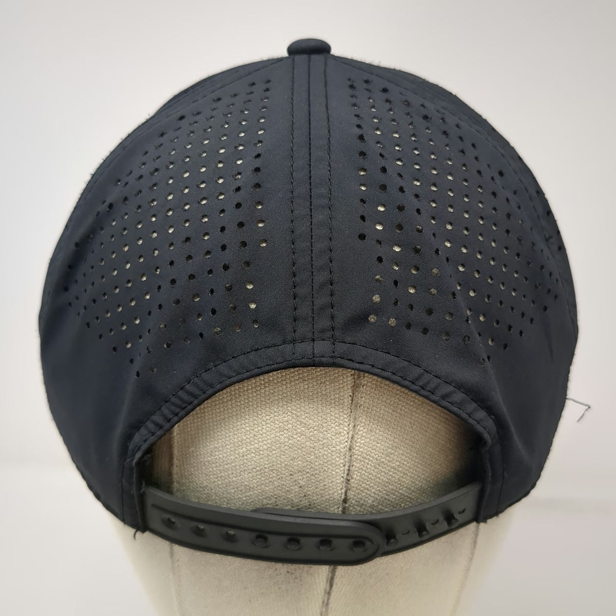 Branded Bills Black Trucker Hat One Size Fiber Net Incorporated Rope Snapback
