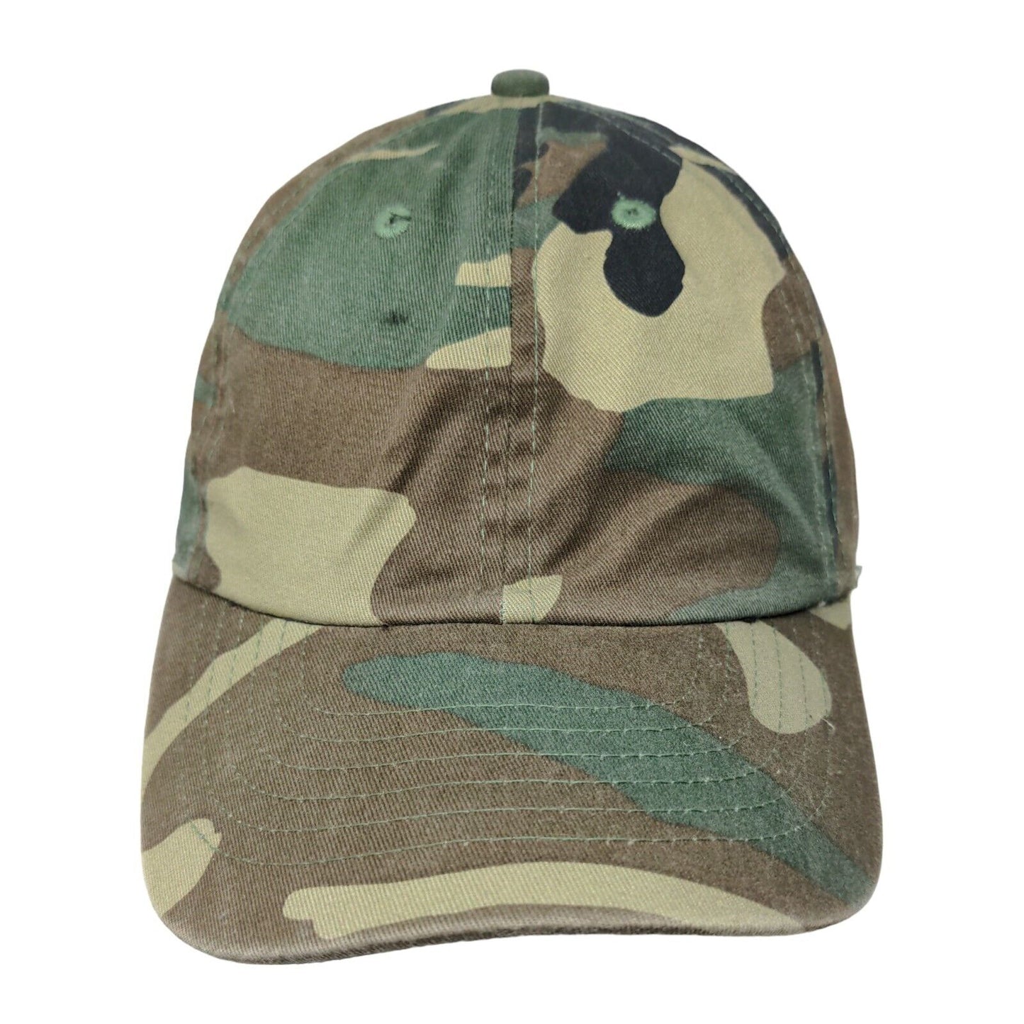 Newhattan Slideback Hat Camouflage OSFA Adjustable 6 Panel Blank