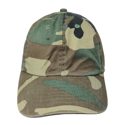 Newhattan Slideback Hat Camouflage OSFA Adjustable 6 Panel Blank