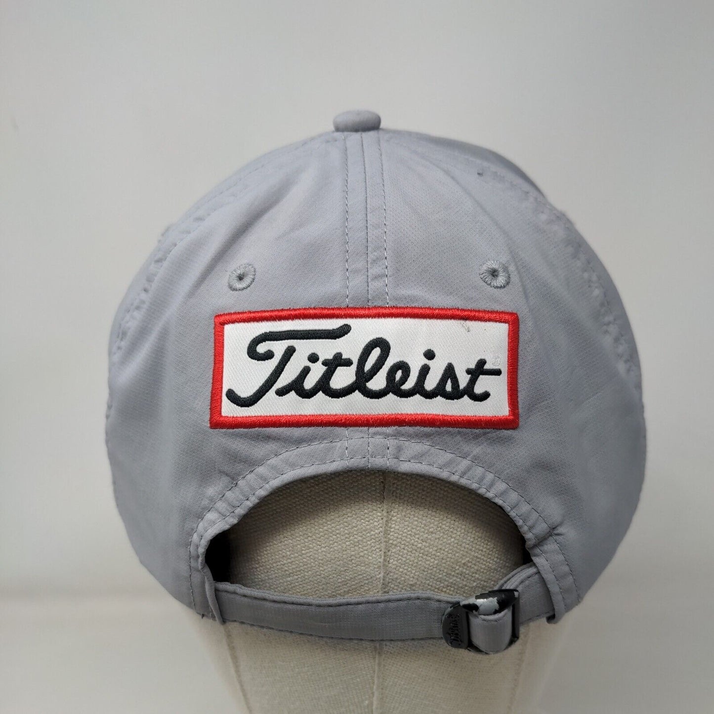 Titleist Slideback Hat Gray One Size Adjustable Embroidered Vent Holes
