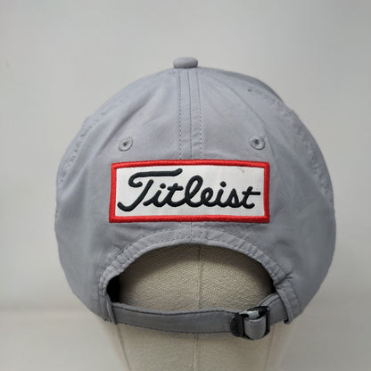 Titleist Slideback Hat Gray One Size Adjustable Embroidered Vent Holes