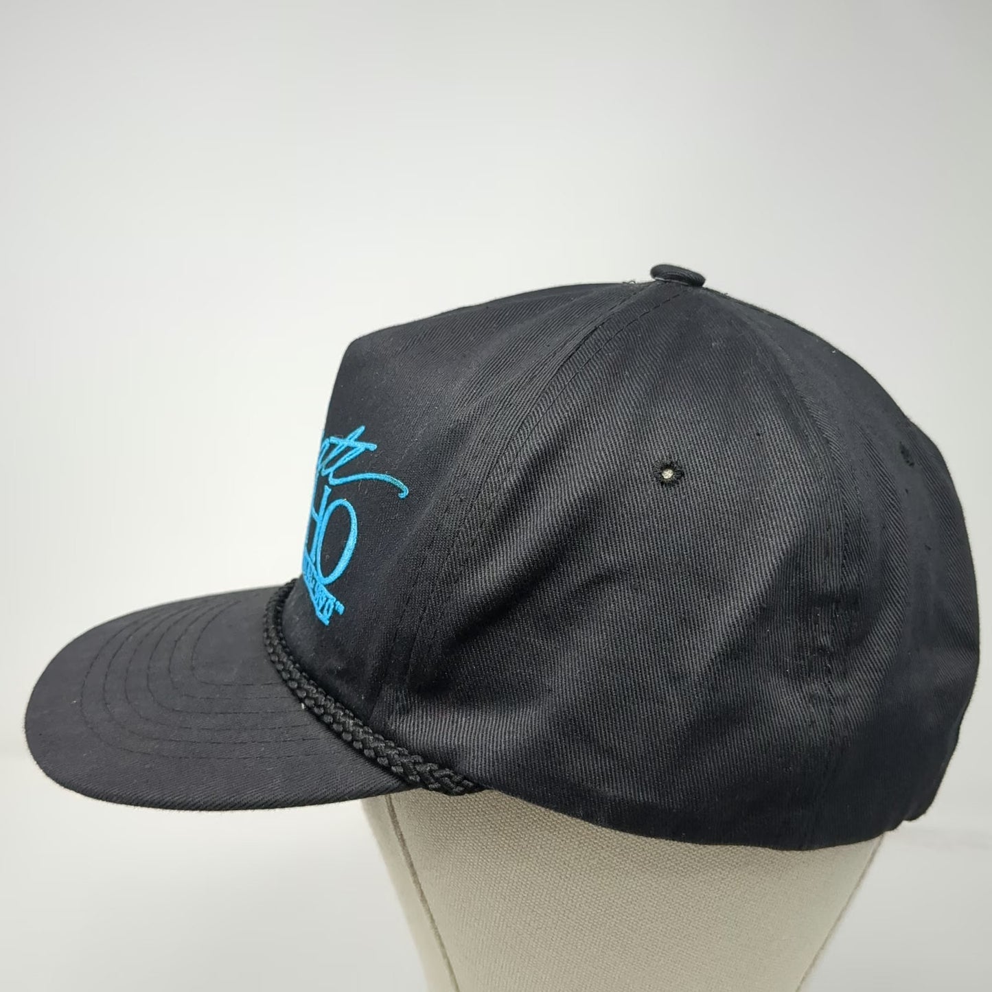 Ama Pro Trucker Black Blue Hat Celebrate Idaho 1890 Centennial Rope Vintage