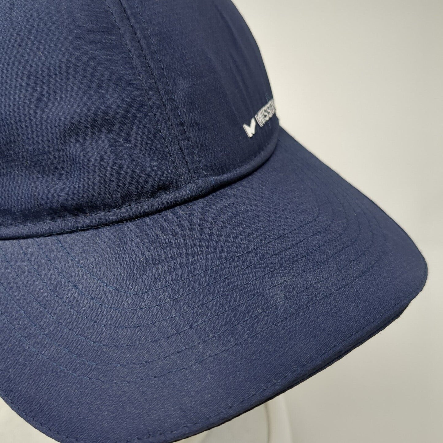 Mission Strapback Hat Blue One Size Adjustable Wet To Cool 6 Panel