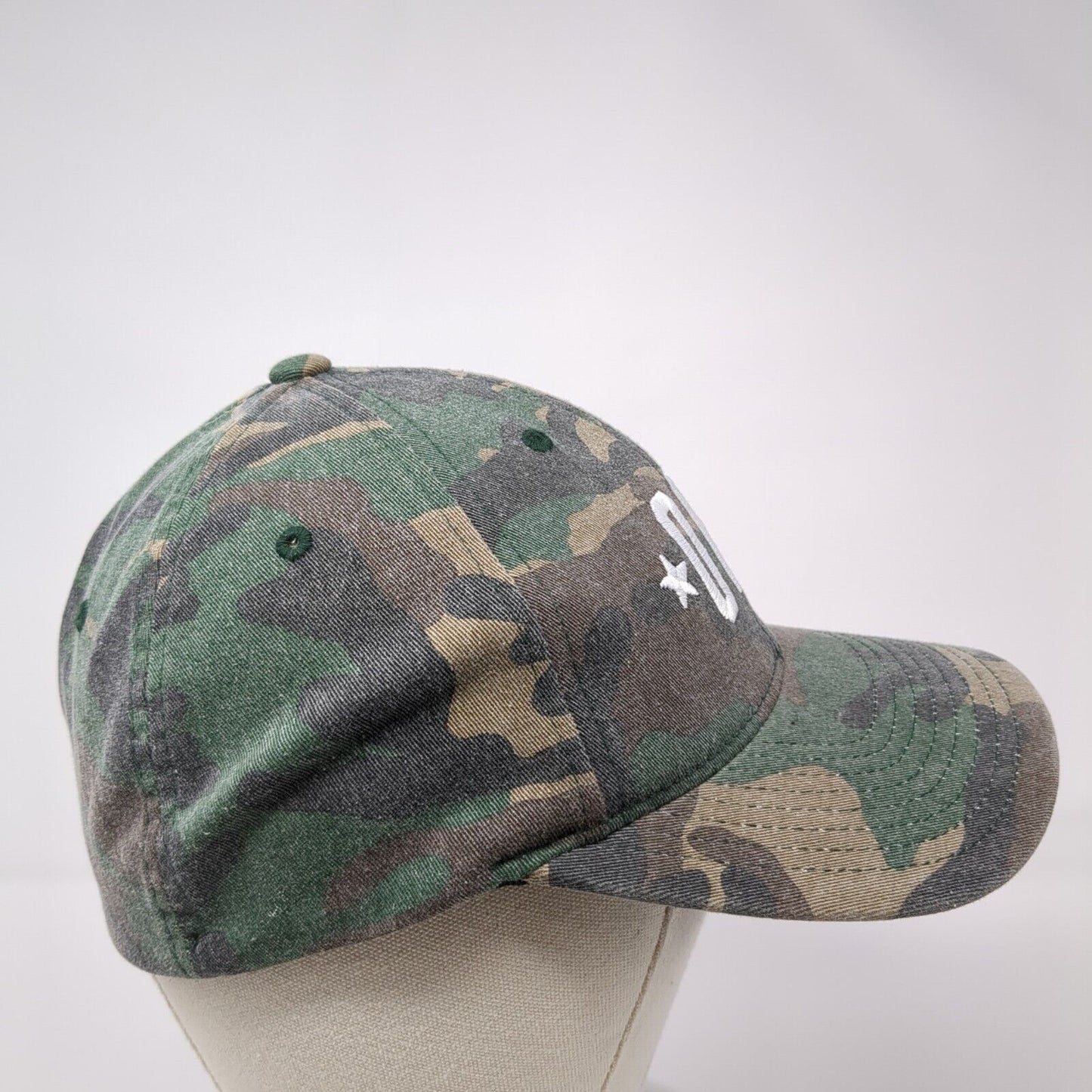 OAK Fitted Hat Camouflage S/M Lightweight Embroidered 6 Panel Flexfit Yupoong