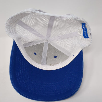 4Ocean Snapback Trucker Hat Blue One Size Adjustable Embroidered Mesh Back