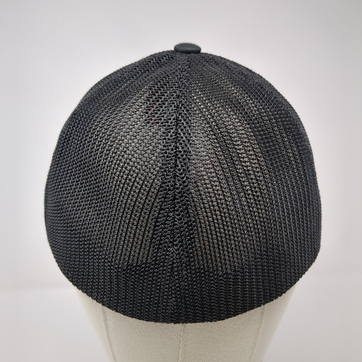 PPS Fitted Mesh Back Trucker Hat Black L/XL Embroidered Port Authority