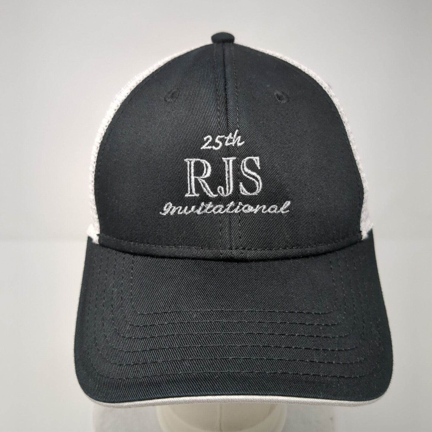 25th RJS Invitational Strapback Trucker Hat Black One Size Mesh Back