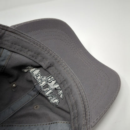 Sterling Bank Slideback Hat Gray One Size Adjustable Solid 6 Panel