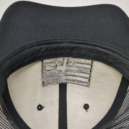 Yupoong Trucker Hat Black One Size Mesh Back American Flag Rifle Snapback hat