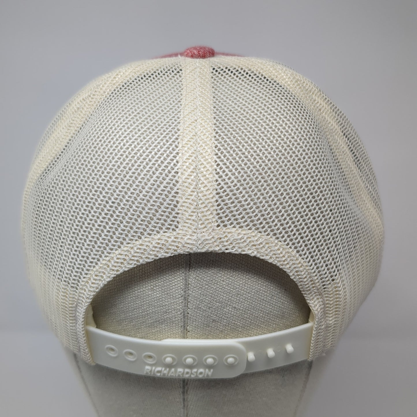 Kind Community Leather Patch Snapback Trucker Hat Red Large Mesh Back