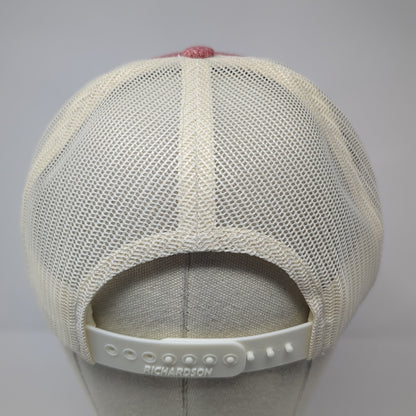 Kind Community Leather Patch Snapback Trucker Hat Red Large Mesh Back