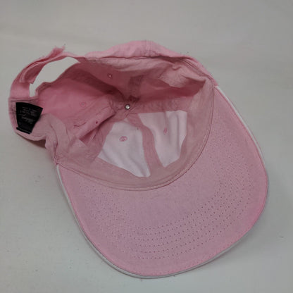 Breast Cancer Awareness Pink Ribbon Bling Strapback Hat Pink One Size