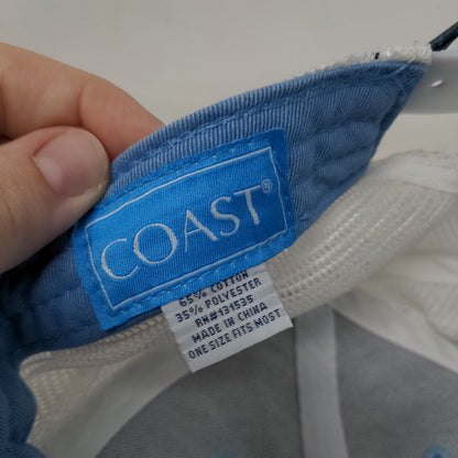 Coast Fish Snapback Mesh Back Trucker Hat Blue OSFM Colorblock