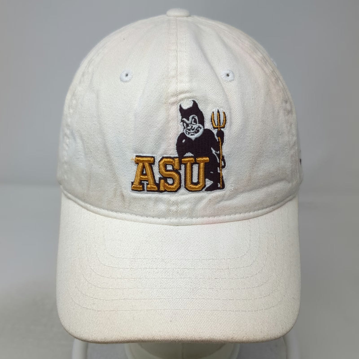 Arizona State Sun Devils NCAA Zephyr Cap White One Size Slideback Sparky Hat