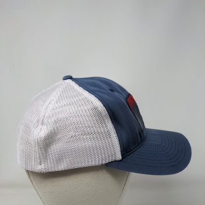 Columbia Patch Fitted Mesh Back Trucker Hat Blue L/XL Colorblock