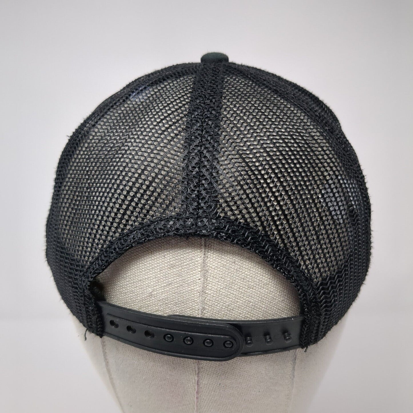 Old Navy Snapback Trucker Hat Black One Size Adjustable Mesh Back Polyester