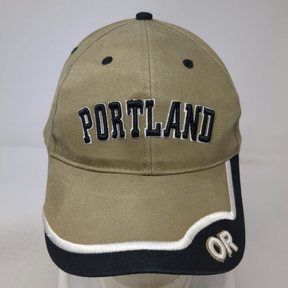 Fahrenheit Portland Oregon Baseball Cap Brown Black White One Size Cotton Hat
