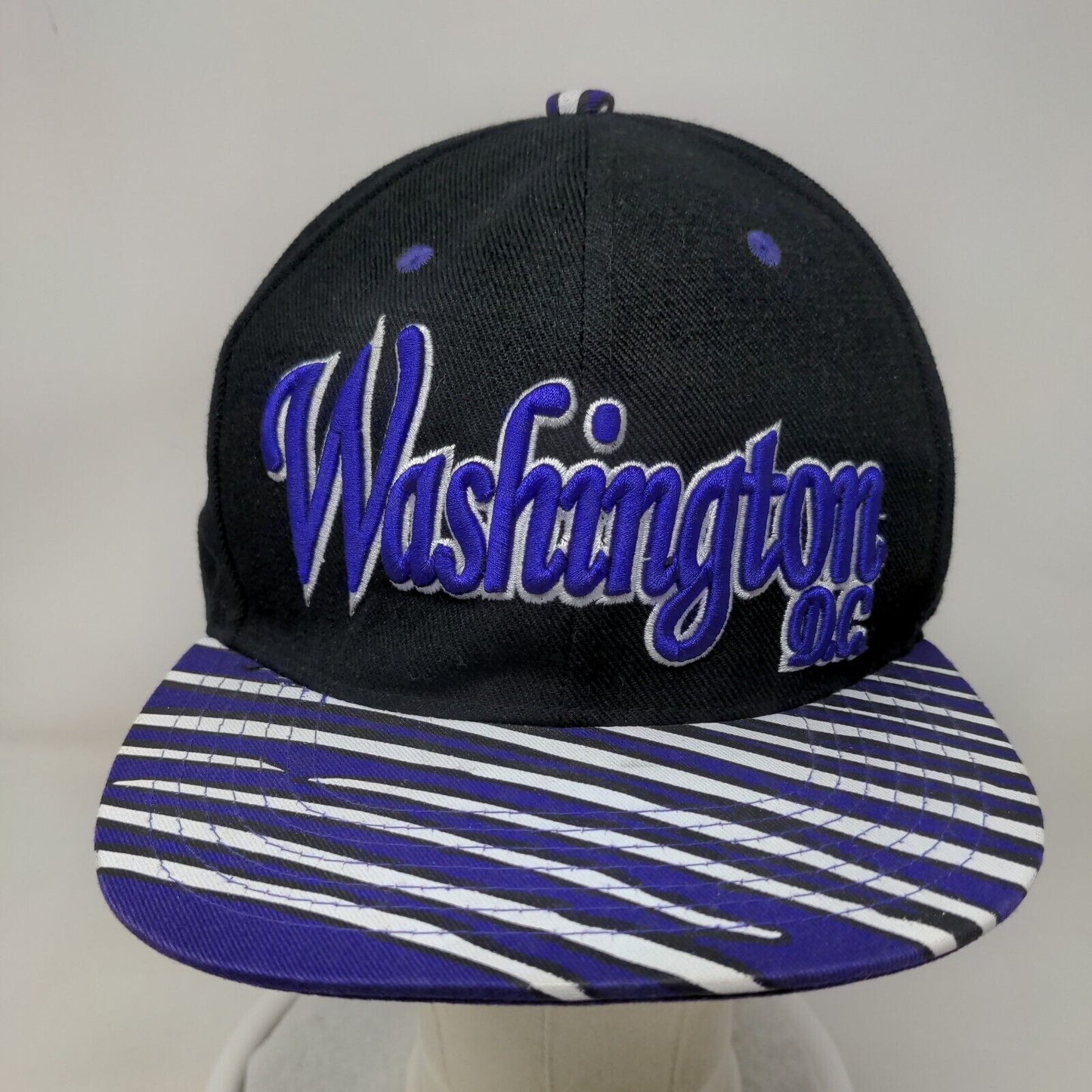 Washington DC Snapback Hat Multicolor One Size Embroidered 6 Panel City Hunter