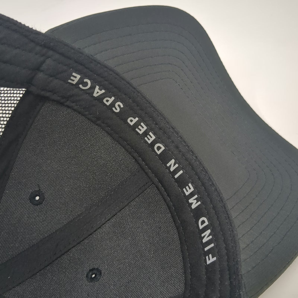 Tesla Trucker Hat Black One Size Mesh Back Snapback Deep Space Logo Hat