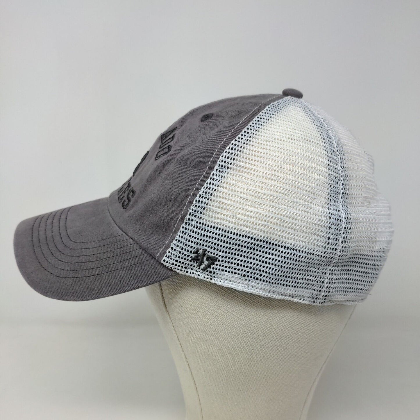 '47 Brand Men's Snapback Mesh Back Hat Gray White OSFA Colorado Rockies