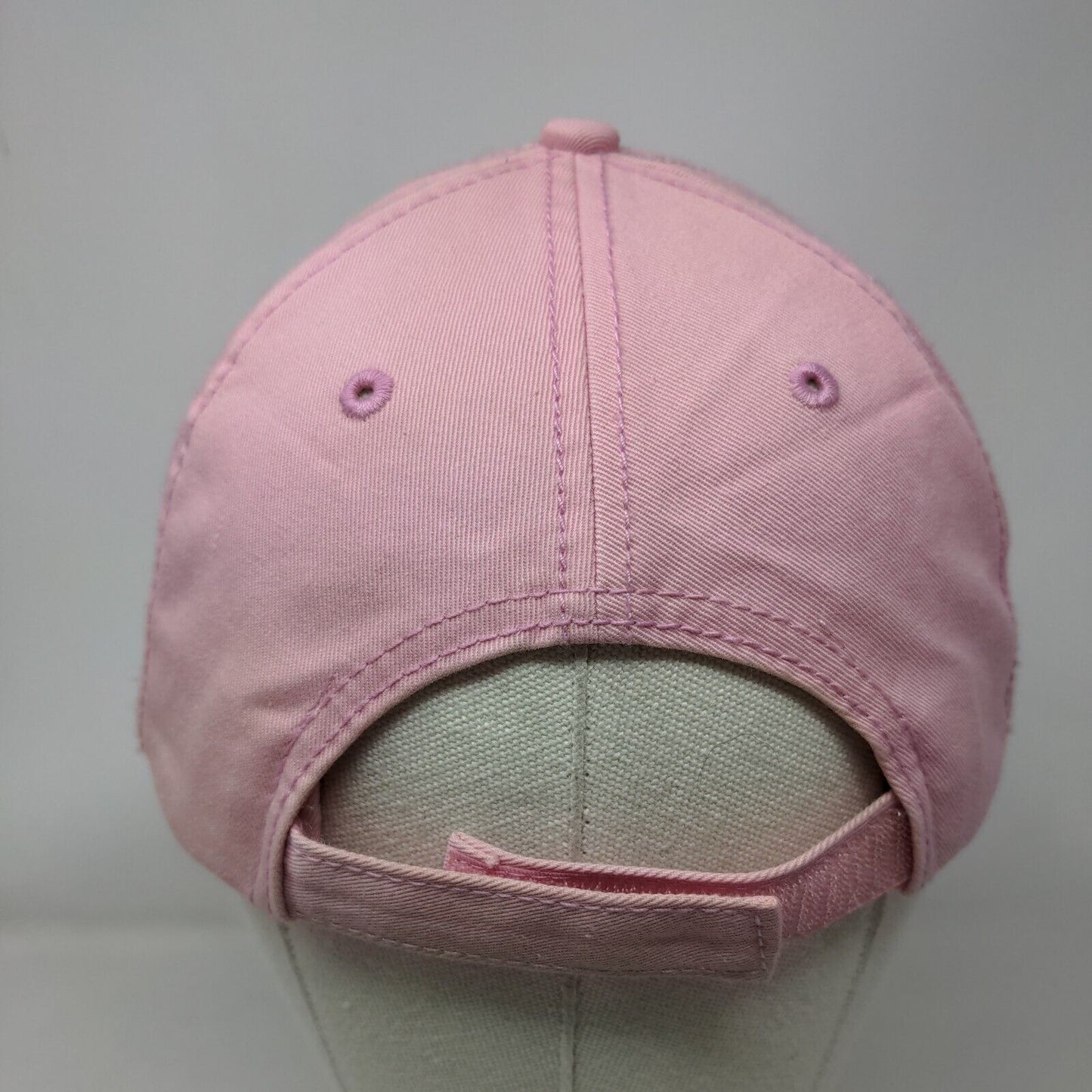 Hoosier Racing Tire Strapback Hat Pink OSFA Adjustable Embroidered Martin