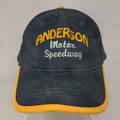 Anderson Motor Speedway Slideback Hat Black OS Adjustable Embroidered Nissin