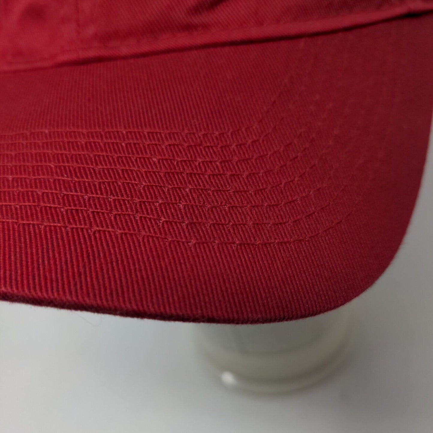 Port & Company Men's Strapback Hat Red Embroidered Got Poke Logo Cotton