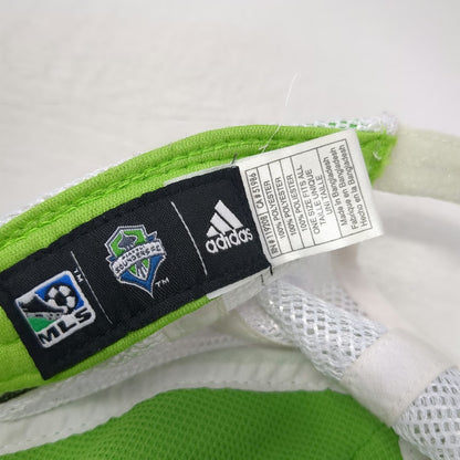 Seattle Sounders FC MLS Adidas Cap Green White One Size Mesh Back Strapback Hat