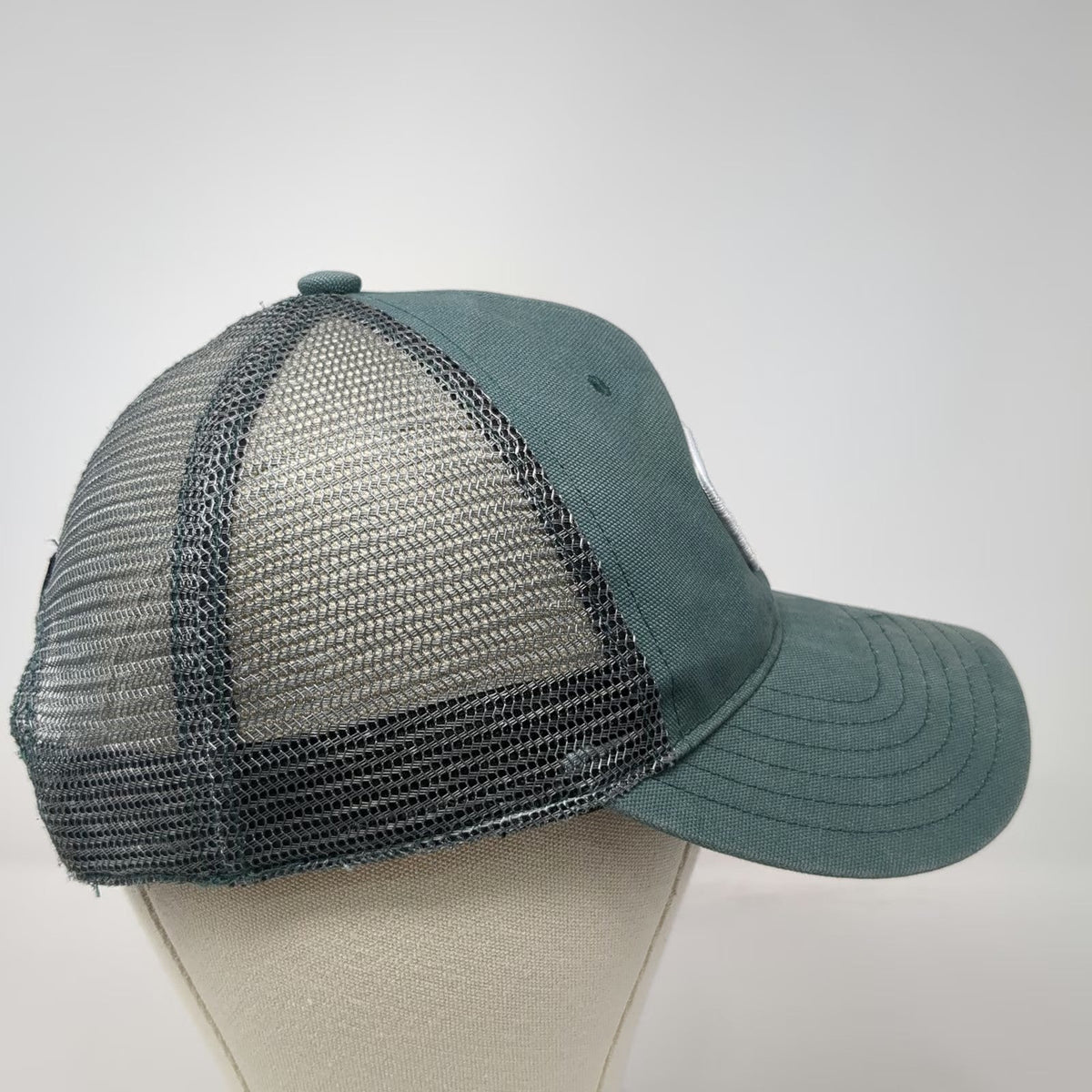 Dickies Trucker Hat Green One Size Mesh Snapback Workwear Logo Patch Gray Black