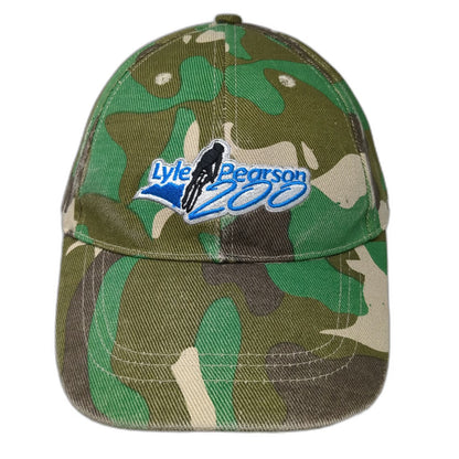 Lyle Pearson 200 George's Cycles Hat Baseball Cap Green Camo One Size Strapback
