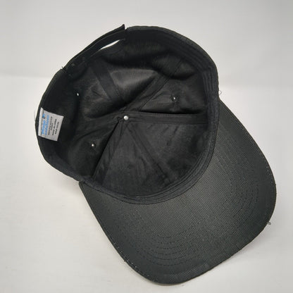 Albertsons Strapback Hat Black One Size Adjustable Embroidered Image Solutions