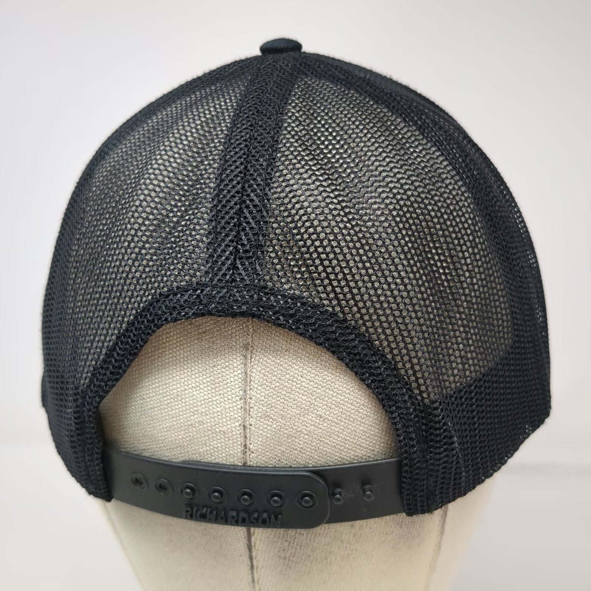 Richardson Trucker Hat Black One Size All Valley Appliance Repair Logo Mesh Back