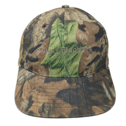 Snapback Brown Green One Size Camo Solvay Fluorides American Flag Hunting Hat