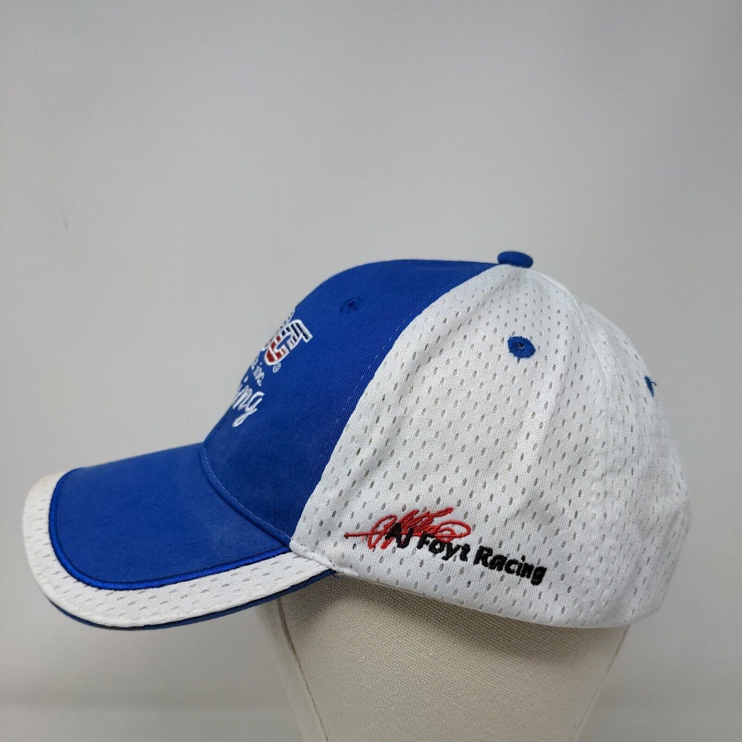 ABO Supply Racing Men's Strapback Hat Multicolor AJ Foyt Racing #14 Logo