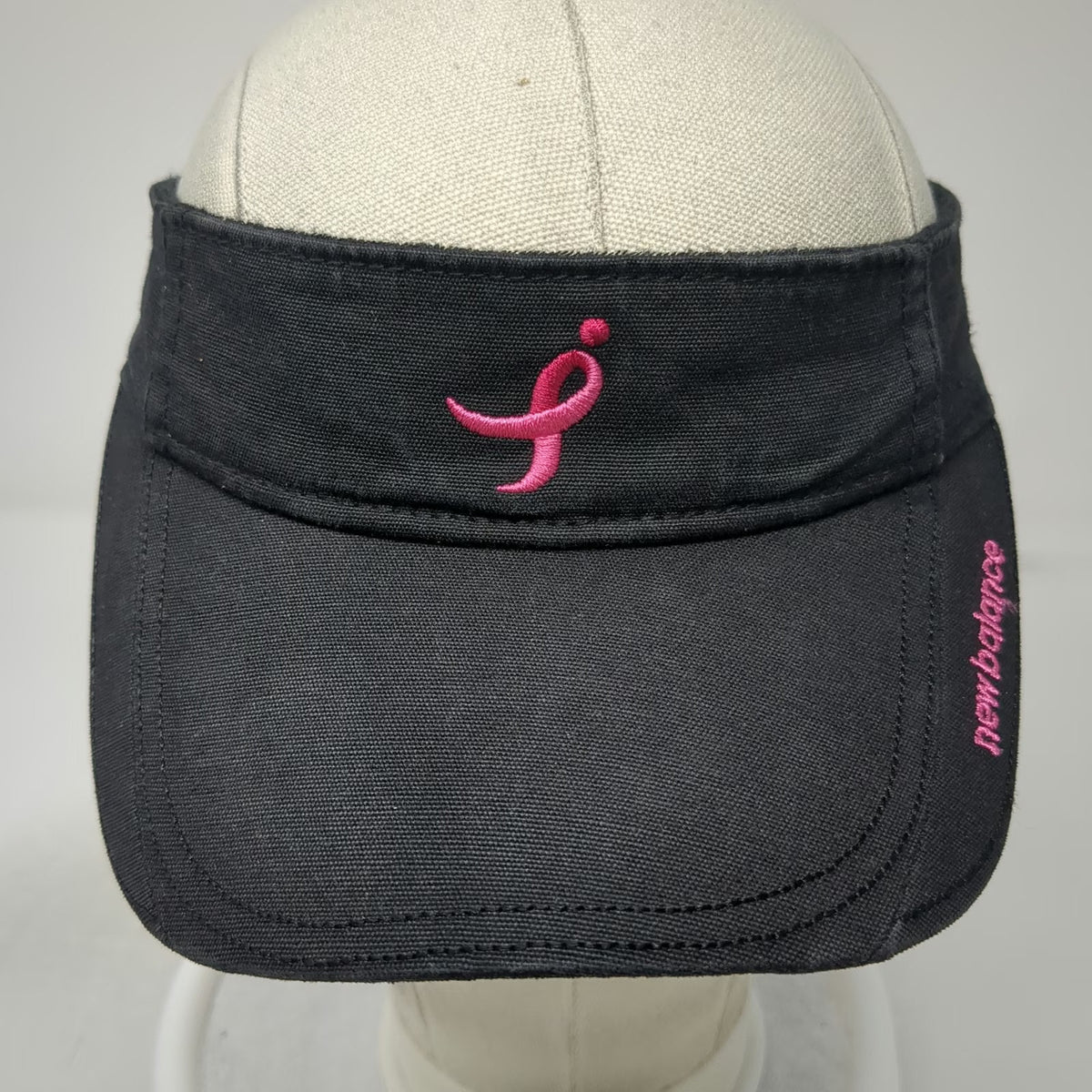 New Balance Visor Black One Size Hat Pink Ribbon Susan G. Komen For The Cure