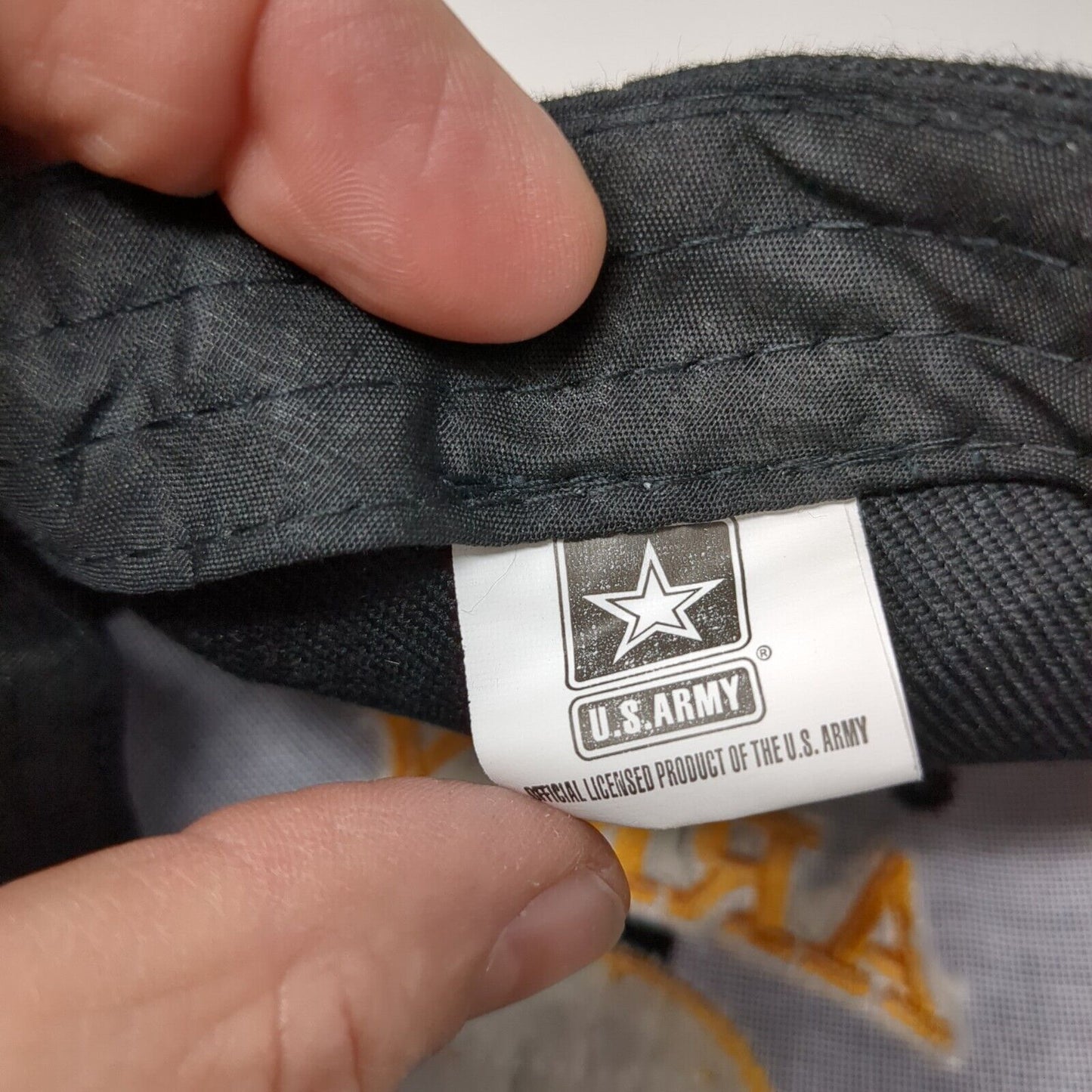 United States Army Strapback Hat Black OSFA Adjustable Embroidered Patriotic