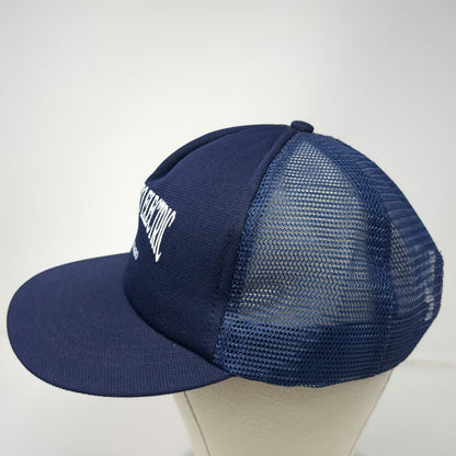 Cap America Trucker Hat Blue One Size Huskey Auto Electric Boise Idaho Snapback