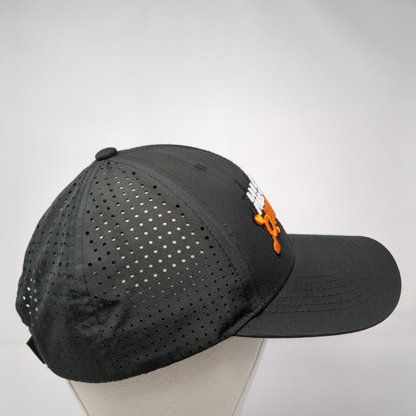 All Out Mayhem Strapback Hat Black One Size Adjustable Embroidered Breathable