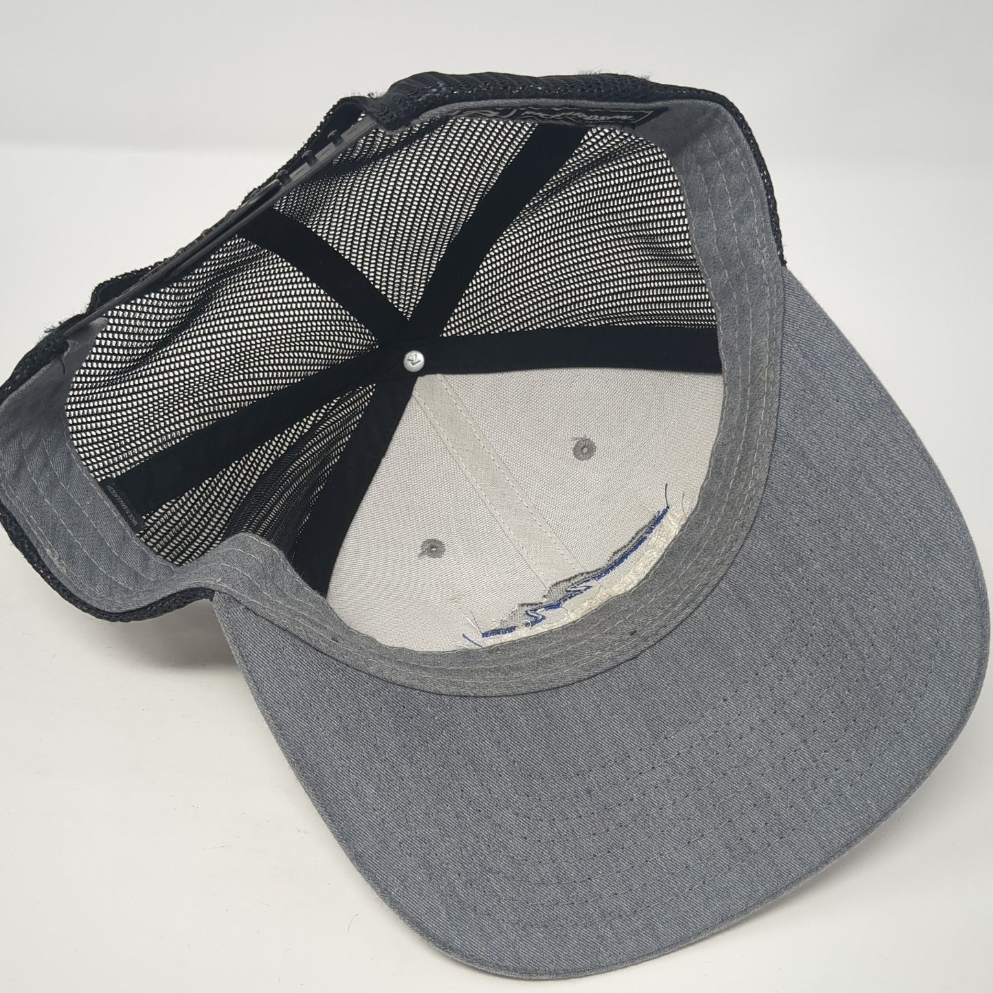 Mountain Waterworks Snapback Trucker Hat Gray One Size Mesh Back 6 Panel