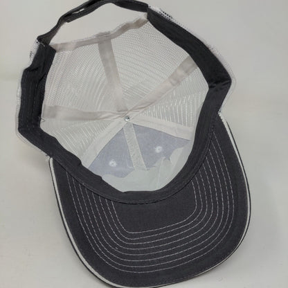 Fastline Strapback Mesh Back Trucker Hat Gray One Size Colorblock