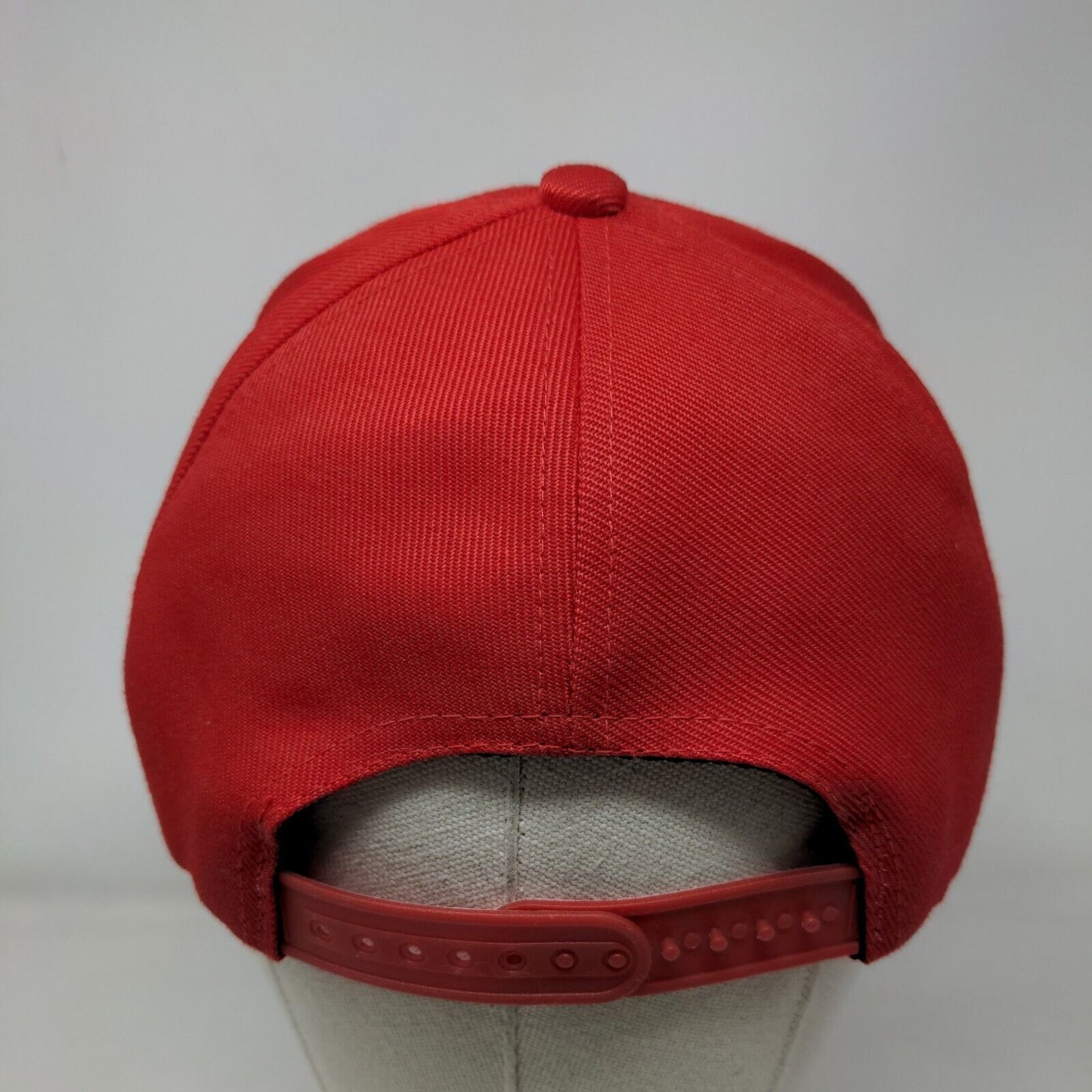 Pramac Snapback Hat Red One Size Adjustable Embroidered Logo Solid